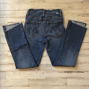 Mother The Insider Crop Step Fray Jean in Girl Crush Size 24
